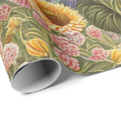 Mooie zonnebloem Collectie Cadeaupapier (Rol Hoek)