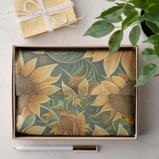 Mooie zonnebloem Collectie Tissuepapier (Geschenk)