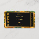 Mooie zonnebloem Collectie Visitekaartje (Achterkant)