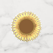 Mooie zonnebloem confetti (Kleine voorkant)