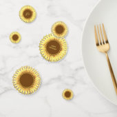 Mooie zonnebloem confetti (Groep)