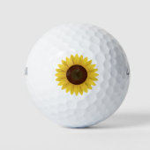 Mooie Zonnebloem Golf Balls Golfballen (Voorkant)