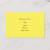 Mooie zonnebloem in Waterverf Visitekaartje (Achterkant)