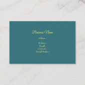 Mooie zonnebloem in Waterverf Visitekaartje (Achterkant)