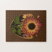 Mooie zonnebloem legpuzzel (Horizontaal)