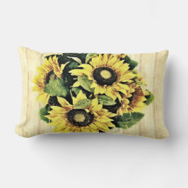 Mooie zonnebloem Lumbar Pillow Kussen