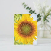 Mooie zonnebloem met citaat van Helen Keller Briefkaart (Staand voorkant)