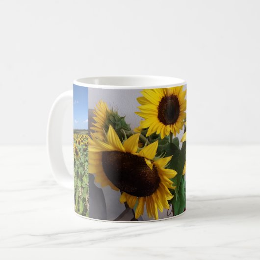 Mooie, Zonnebloem Mok (Voorkant links)