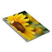 Mooie zonnebloem notitieboek (Rechterzijde)