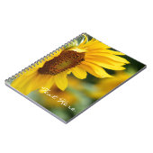 Mooie zonnebloem notitieboek (Linkerzijde)