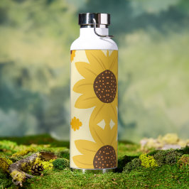Mooie Zonnebloem Ontwerp Waterfles