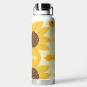 Mooie Zonnebloem Ontwerp Waterfles (Achterkant)