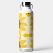 Mooie Zonnebloem Ontwerp Waterfles (Voorkant)