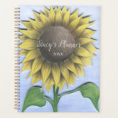 Mooie zonnebloem planner (Voorkant)