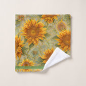 Mooie zonnebloem Populair Collectie Bad Handdoek (Wasdoekje)