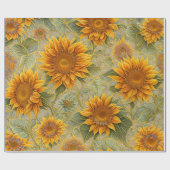 Mooie zonnebloem Populair Collectie Cadeaupapier (Vlak)