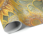 Mooie zonnebloem Populair Collectie Cadeaupapier (Rol Hoek)