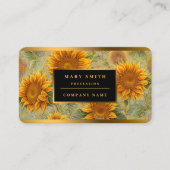 Mooie zonnebloem Populair Collectie Visitekaartje (Voorkant)