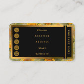 Mooie zonnebloem Populair Collectie Visitekaartje (Achterkant)