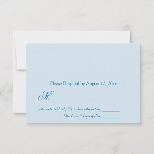 Mooie Zonnebloem RSVP Kaart (Achterkant)