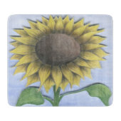 Mooie zonnebloem snijplank (Voorkant)