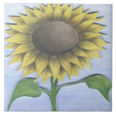 Mooie zonnebloem tegeltje (Voorkant)