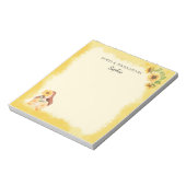 Mooie Zonnebloem Thema Notitieblok (Linkerzijde)