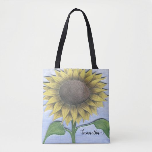 Mooie zonnebloem tote bag (Voorkant)