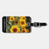 Mooie zonnebloem Tuinfoto-Bagagelabel Bagagelabel (Voorkant horizontaal)