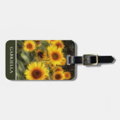 Mooie zonnebloem Tuinfoto-Bagagelabel Bagagelabel (Voorkant horizontaal)