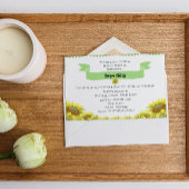 Mooie zonnebloem uitnodiging