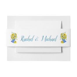 Mooie zonnebloem uitnodigingen wikkel