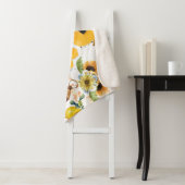 Mooie zonnebloem voor tuinbijen sherpa deken (In situ)