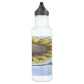 Mooie zonnebloem waterfles  (Rechts)