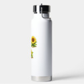 Mooie zonnebloem waterverf waterfles (Links)