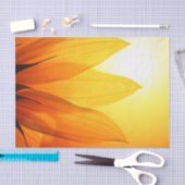 Mooie zonnebloem - Weefpapier Tissuepapier (Craft)