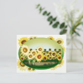 Mooie Zonnebloemen Briefkaart (Staand voorkant)