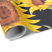 Mooie zonnebloemen cadeaupapier (Rol Hoek)