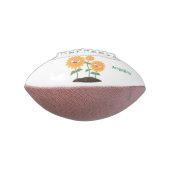 Mooie zonnebloemen die cartoon glimlachen american football (Gedraaid 90)