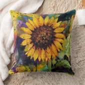 Mooie zonnebloemen in Waterverf Kussen (Deken)