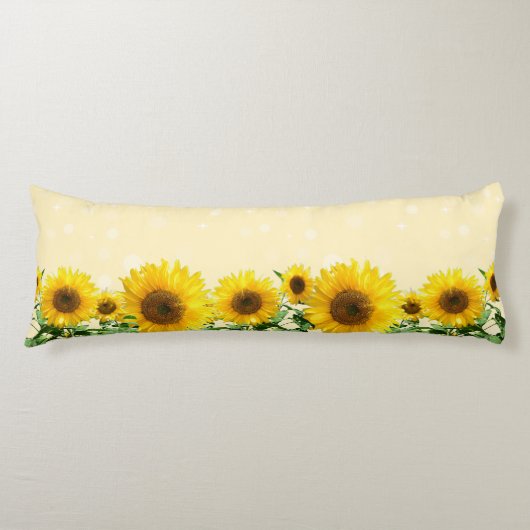 Mooie zonnebloemen — Pillow Lichaamskussen (Voorkant)
