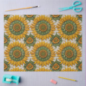 Mooie Zonnebloemen Populair Collectie Tissuepapier (Craft)