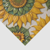 Mooie Zonnebloemen Populair Collectie Tissuepapier (Detail)