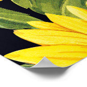 Mooie zonnebloemen poster (Hoek)