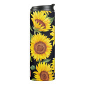 Mooie zonnebloemen thermosbeker (Gedraaid links)