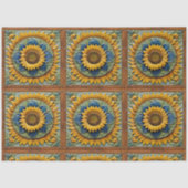 Mooie Zonnebloemen Trendy Collectie Tissuepapier (Voorkant)