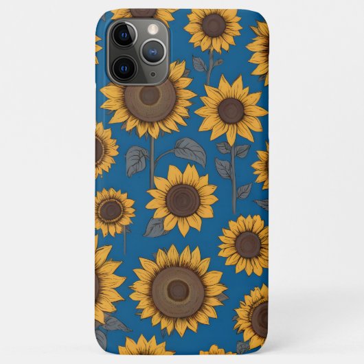 Mooie zonnebloemenpatroon Case-Mate iPhone case (Achterkant)