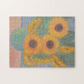 Mooie zonnebloempitten legpuzzel (Horizontaal)