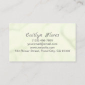 Mooie zonnebloempitten visitekaartje (Achterkant)