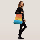 Mooie zonnebrand en Zee golven Crossbody Tas (Op model)